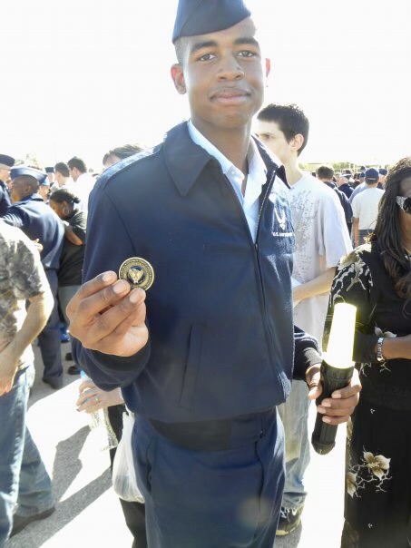 Joseph Robinson during early Air Force service.